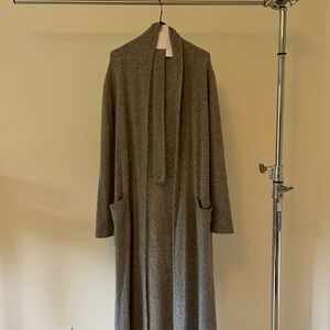 White + Warren Heather Gray Knit Sweater